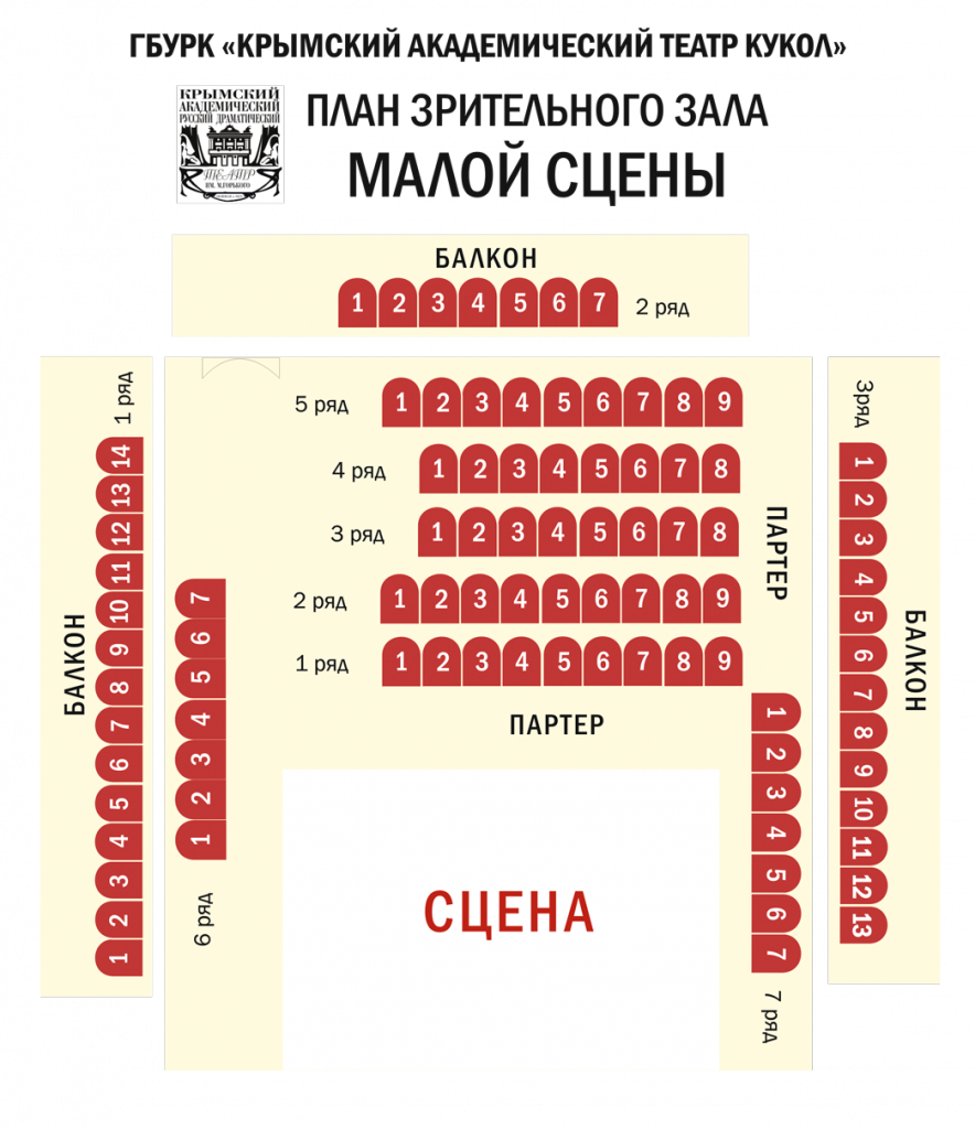 Билеты в театр симферополь горького. Крымский музыкальный театр партер. Кукольный театр Рязань схема зала. Театр кукол малая сцена Владивосток. Партер театр кукол, Академический.